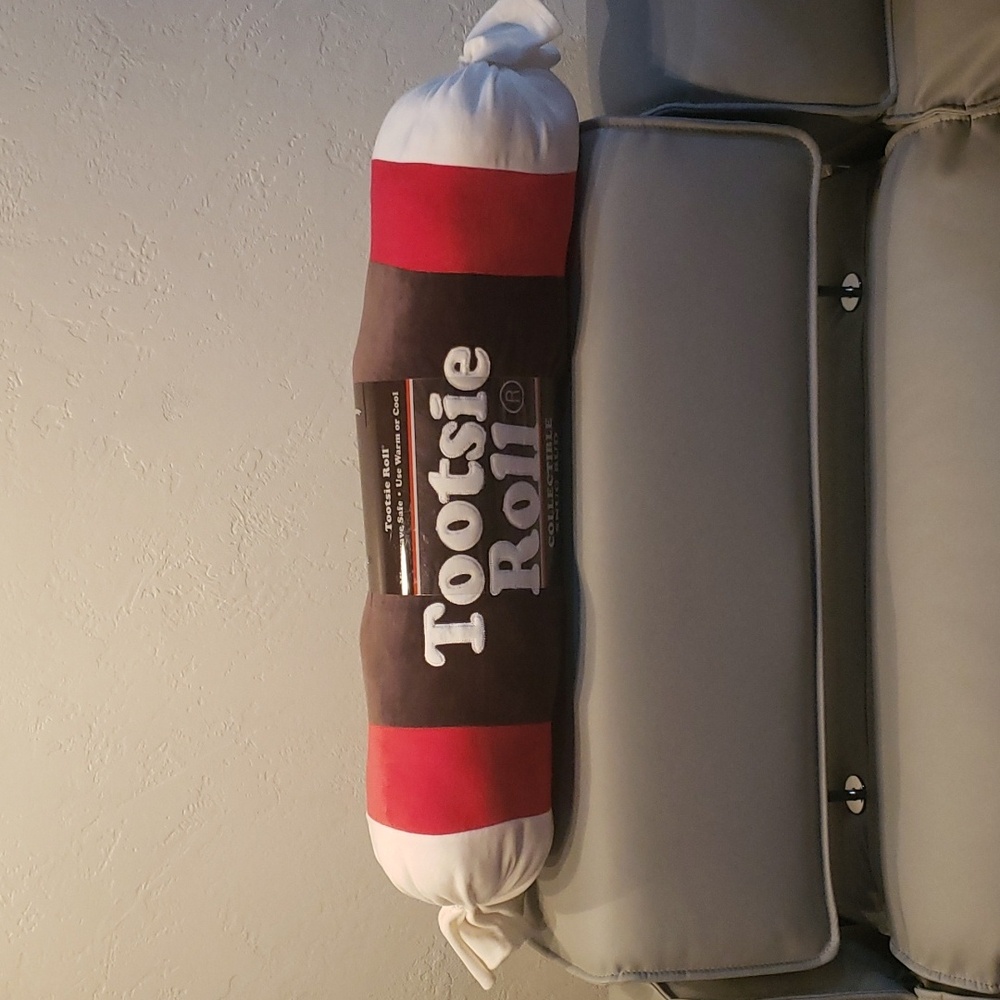 Large Tootsie Roll Collectible Snug Bud Pillow NWT